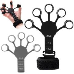 10 Sets Silicone Finger Strength Trainer 